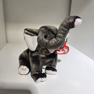 Ty Beanie Babies Trumpet The Elephant  w/Tag